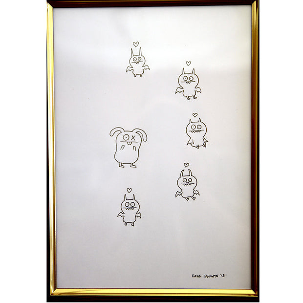 David Horvath - Untitled Original Drawing & Print - # GR1 - 6