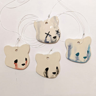 Jenn Lima - Luke Chueh: More Drawings - 3.25" Mini Ceramic Bear Head