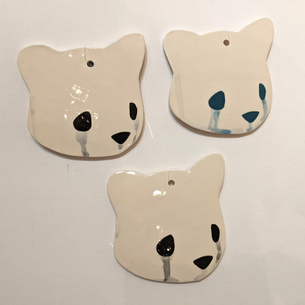 Jenn Lima - Luke Chueh: More Drawings - 6" Large Ceramic Bear Head (Right Facing)