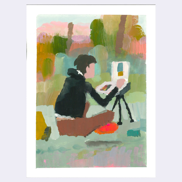Sitting Outside - #91 - Tom Eichacker - "Jules Painting"