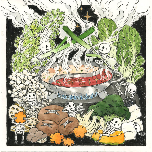 Kelly Yamagishi - "Veggie Hot Pot" Art Print