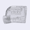 K'Zool pencil sharpener, clear with a dial to adjust to 5 different settings of varying sharpness.
