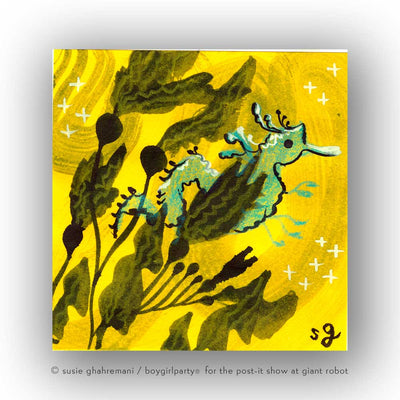 Post-it Show 2021 - Susie Ghahremani - "Leafy Sea Dragon #02"