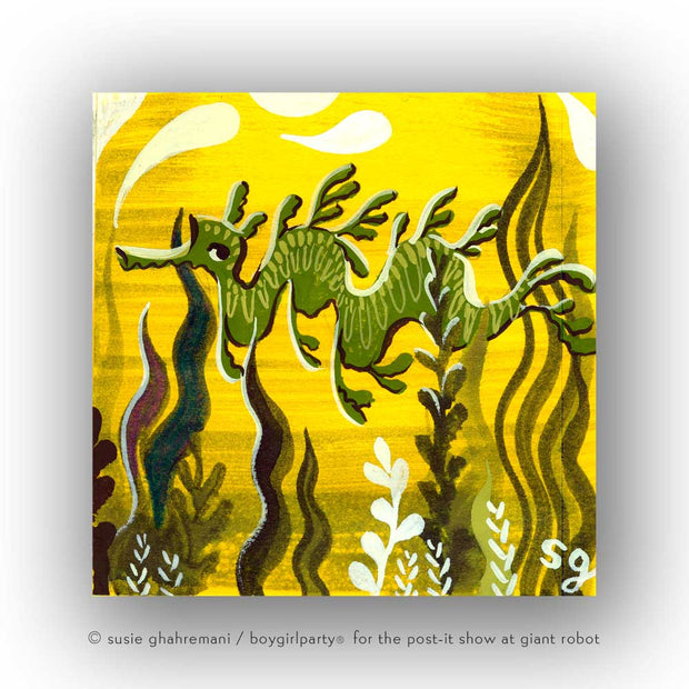 Post-it Show 2021 - Susie Ghahremani - "Leafy Sea Dragon #03"
