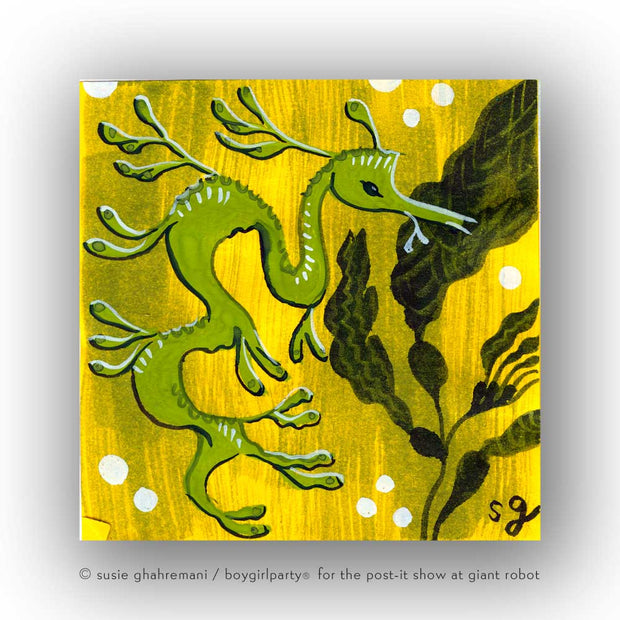 Post-it Show 2021 - Susie Ghahremani - "Leafy Sea Dragon #06"