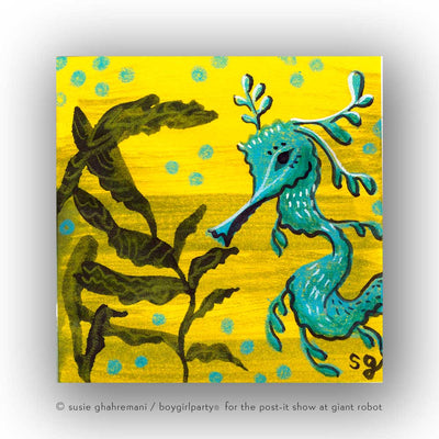 Post-it Show 2021 - Susie Ghahremani - "Leafy Sea Dragon #07"