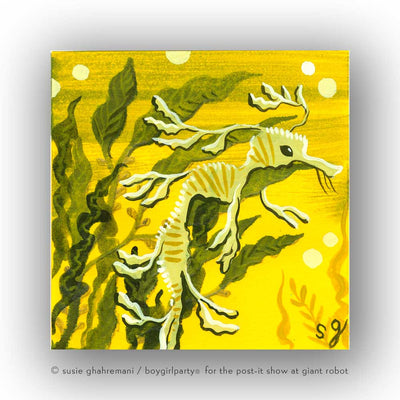 Post-it Show 2021 - Susie Ghahremani - "Leafy Sea Dragon #08"