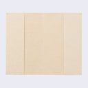 Open spread of empty notebook cover.