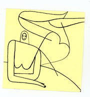 Post-it Show 2020 - Julianna Brion (Piece has not yet arrived at gallery) - "Lowres"