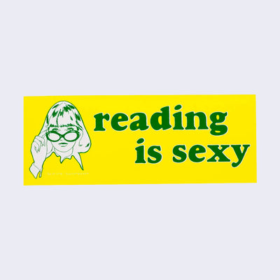 Reading is Sexy Small Vinyl Sticker