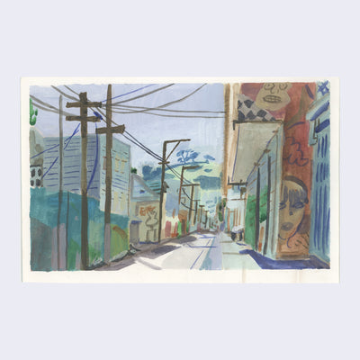 Sitting Outside - #129 - Woodrow White - "SF Alley"