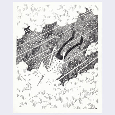 Yoskay Yamamoto - Flower Bird Wind Moon - "Sketch August 02"