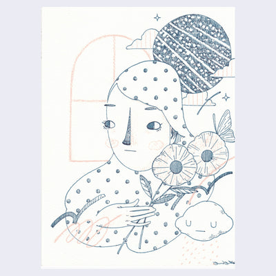 Yoskay Yamamoto - Flower Bird Wind Moon - "Sketch June 09"