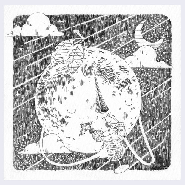 Yoskay Yamamoto - Flower Bird Wind Moon - "Sketch June 15"