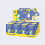 Full case of Smiski Bed Series blind boxes, 12 individual boxes.