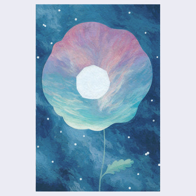 Yoskay Yamamoto - Flower Bird Wind Moon - "Sunset Flower #08"