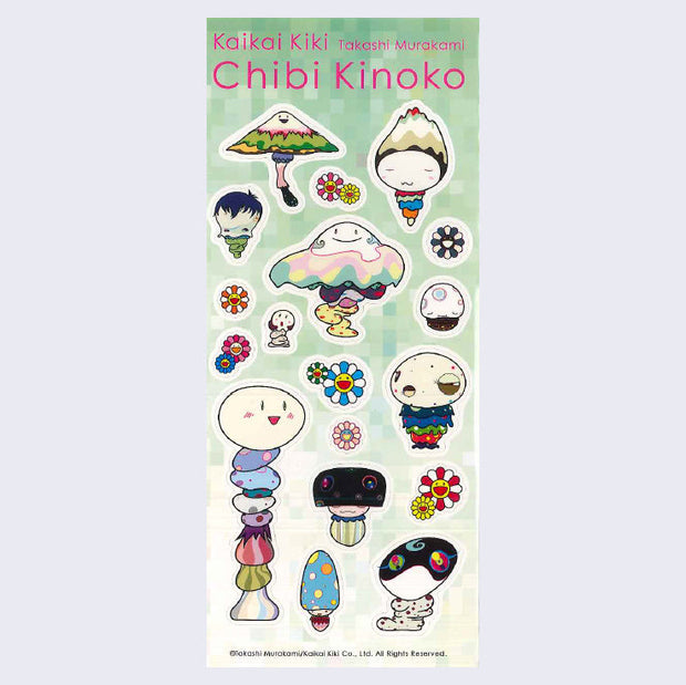 Takashi Murakami - Chibi Kinoko Sticker Sheet