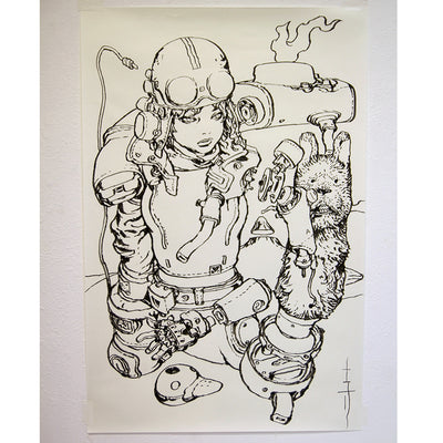 Katsuya Terada - Untitled Live Drawing - #2