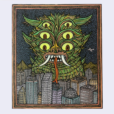 Kaiju Show 2 - Theo Ellsworth - "Kaiju Loves the City"