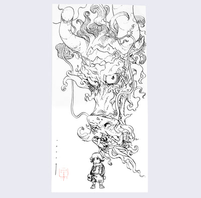 Katsuya Terada - Live Drawing B - December 2019 - (Dragon Girl Exhibition)