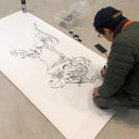 Katsuya Terada - Live Drawing B - December 2019 - (Dragon Girl Exhibition)