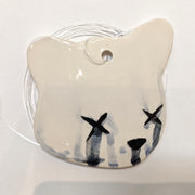 Jenn Lima - Luke Chueh: More Drawings - 4" Small Ceramic Bear Head (Facing Right)